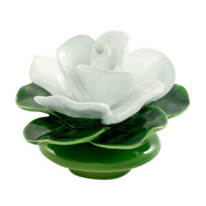 Socle 12 cm - rose blanche