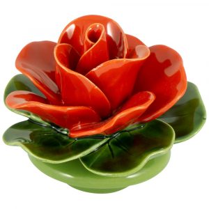 Socle 12 cm - rose rouge