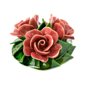 Bouquet 17 cm - roses rose vif