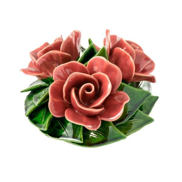 Bouquet 17 cm - roses rose vif