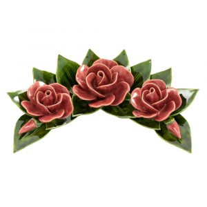 Motif 30 cm - roses rose vif