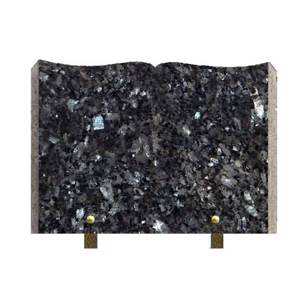 Plaque granit livre à graver Labrador 30x40
